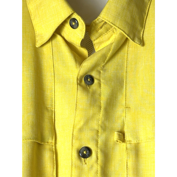 Men’s Magellan Button Down Shirt Size S Yellow Outdoor Shirt - Picture 4 of 16